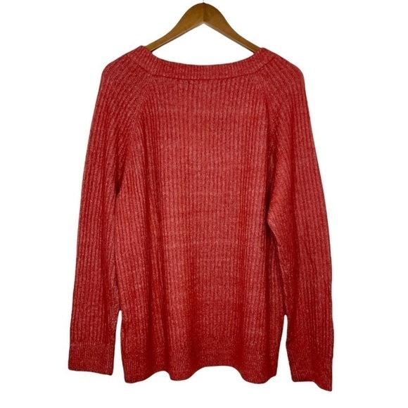 𝅺Vero Moda X Stitch Fix Leroya Crew Neck Pullover Sweater Burnt Orange NWT - Picture 2 of 13